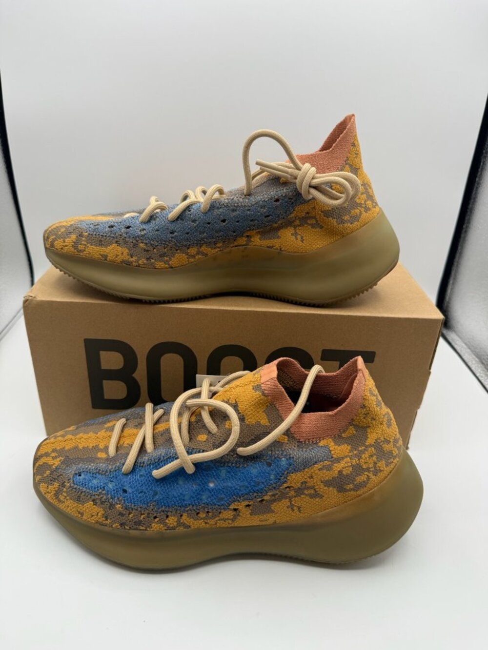 Adidas Yeezy Boost 380 Originals Shoes Blue Oat Size 8.5 Q47306